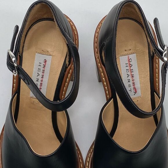 Gabriela Hearst Beau Leather Ankle-Strap Sandals size 36